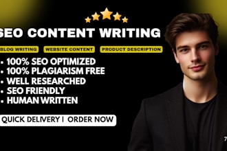 do SEO article writing, blog post writing or content writing