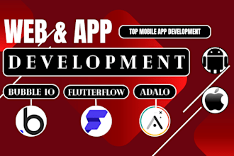 be your bubble io developer for bubble app adalo flutterflow