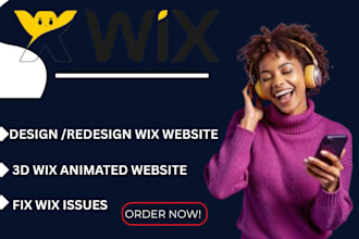 build wix website, 3d animated website, wix studio, 3d wix website, wix expert