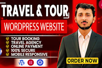 create travel and tour agency wordpress website