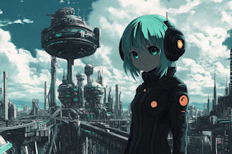 do sci fi , cyberpunk, science fiction city, game art