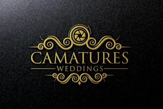 create stunning wedding crest monogram and watercolor logo