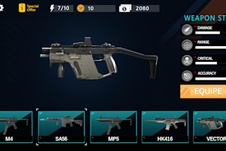 create stunning 2d game UI UX design for mobile and PC games