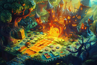 create a high quality environment concept art landscape design