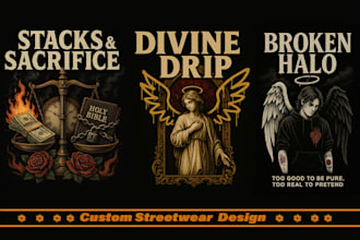 create streetwear tshirt designs