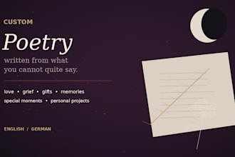 write a custom poem for any special occasion