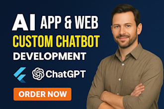 develop a chatgpt ai mobile app, ai saas website, or chatbot using flutter