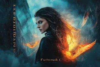 do fantasy book cover design, thriller book cover