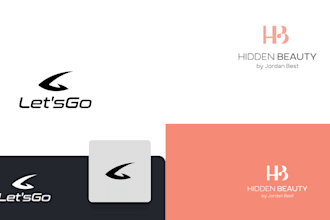 do unique letter text wordmark logo design