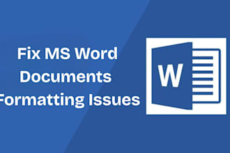fix formatting issues in your ms word document