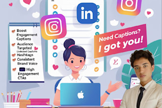 create engaging social media captions and posts for instagram, linkedin