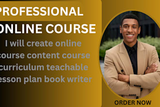 create online course content course curriculum teachable lesson plan book writer