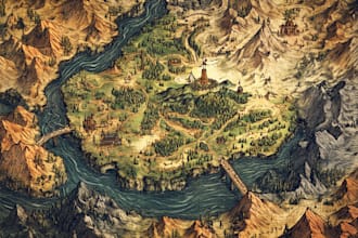 create custom high res fantasy maps for your rpg world