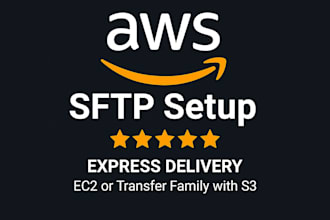 configure AWS sftp with ec2 or transfer family for secure file access