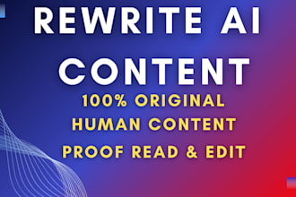 manually rewrite ai content