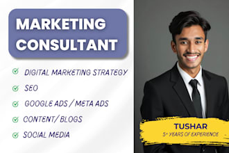 be your marketing trainer, consultant, expert, mentor, brand strategy