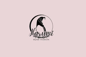 do modern fashion logo design with copyrights