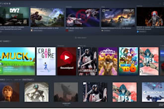 do steam capsule game art design game poster for video game