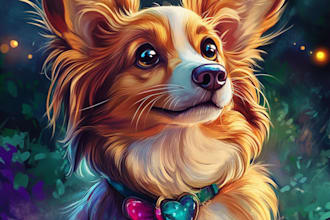 make realistic portraits of your cat, dog or any pets