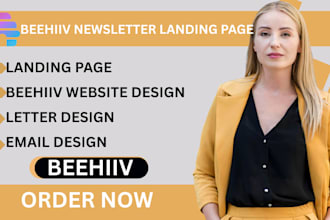 setup beehiiv newsletter design beehiiv newletter website beehiiv landing page
