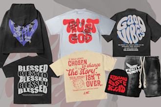 make modern typography streetwear designs for brand