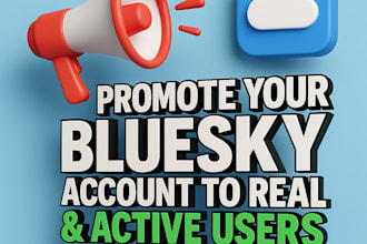promote your bluesky account to real active users organic growth