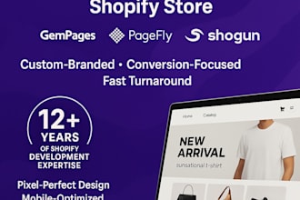 build shopify dropshipping store by pagefly, gempages