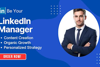 be your professional linkedin manager, content creator, and ghostwriter