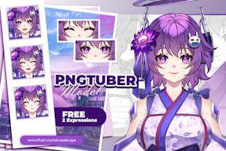design a custom pngtuber or vtuber model for your streaming