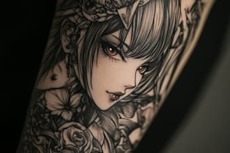 design custom anime tattoo as you want fast