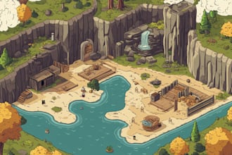 draw vector rv park maps, campground maps