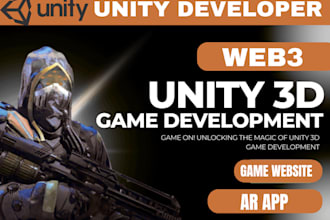 develop unity web3 game, ar app, unity game app, game website, reskin unity game
