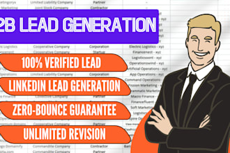 b2b lead generation, linkedin leads, and prospect email lists