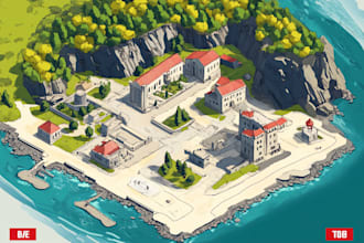 create a custom vector map for your business location