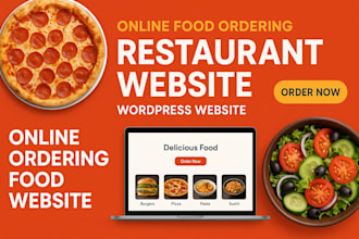 design a professional food ordering, restaurant, or catering website,