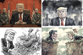 illustrate your political cartoon art