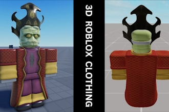 model custom roblox ugc item, 3d model clothing accessories for your avatar