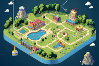do vector map illustration and event map