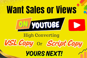 write script copy that hooks and vsl copy that converts
