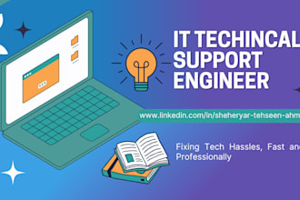 be your IT technical support engineer for tech issues