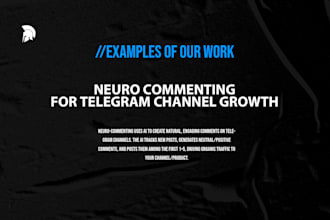 neuro commenting for telegram channel growth