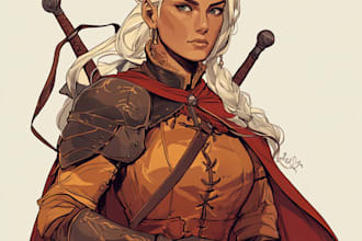 make a dnd character art and unique style