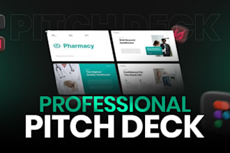 design pitch deck company profile, storytelling, proposal and presentation