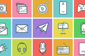 design professional modern app icon, web icons, saas, pictorial logo and favicon