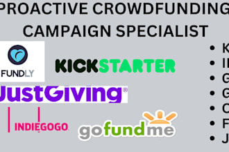 create to promote your gofundme indiegogo kickstarter crowdfunding campaign