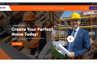 construction website roofing website contractor website