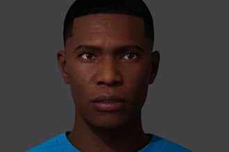 create 3d character design, 3d sculpting, 3d metahuman, 3d character modeling