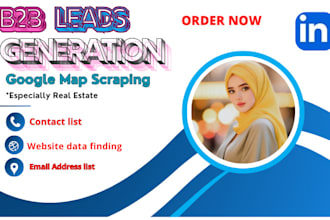 scrape google maps ,find email address, contact list, b2b leads generation