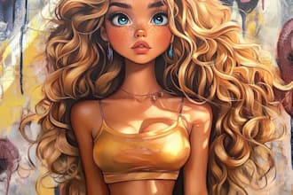 create semirealism potrait for u