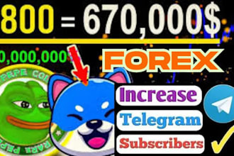 grow 900k crypto forex telegram members pump memecoin token, telegram promotion